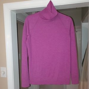 Banana Republic Purple Merino Wool Turtleneck